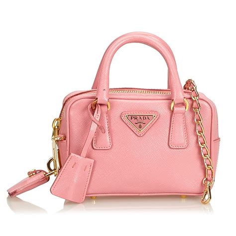 prada small pink hnadbag|pink leather prada handbags.